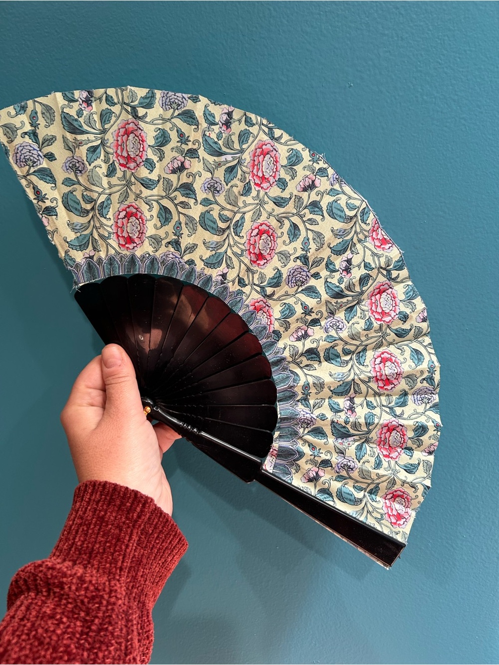 Japanese Floral Fan